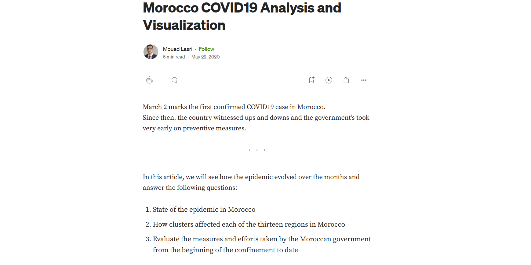 Covid19 Morocco Data Analysis